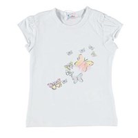 Bubble Butterfly T-shirt Beyaz 9-12 Ay 17677972