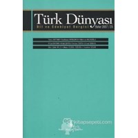 Türk Dünyası Dil ve Edebiyat Dergisi Sayı: 23 - Kolektif 3990000009329