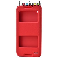HTC Desire 816 Kılıf Ekol Gizli Mıknatıslı Standlı Kırmızı