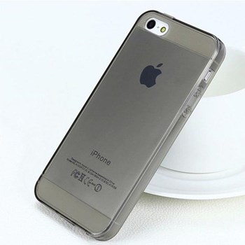 Soft TPU iPhone 5S Ultra Slim Silikon Kılıf Siyah MGSCEFJNU24