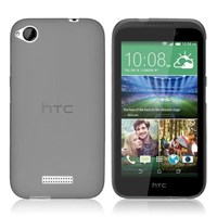 Microsonic HTC Desire 320 Kılıf Transparent Soft Siyah