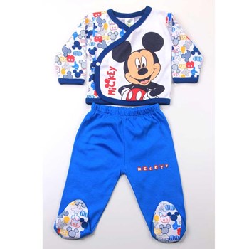 Mickey Mouse MC4258 Erkek Zıbın Takım Mavi 0-3 Ay (56-62 Cm) 33441995