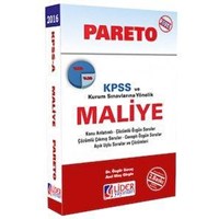 KPSS A Grubu Pareto Maliye Konu Anlatımlı Lider Yayınları 2016 (ISBN: 9786053080459)