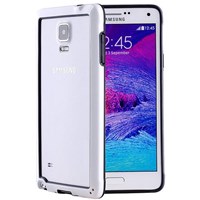 Microsonic Soft Bumper Samsung Galaxy Note 4 Kılıf Beyaz