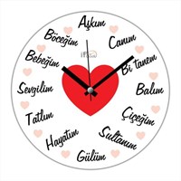 If Clock Aşk Sevgi Duvar Saati Sg-3