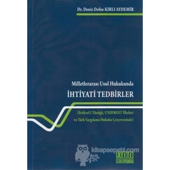 Milletlerarası Usul Hukukunda İhtiyati Tedbirler (ISBN: 9786054687879)