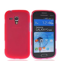 Soft TPU Galaxy S7562 Trend Duos Slikon Kırmızı Kılıf MGSEGJLRWQR