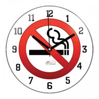 iF Clock Sigara İçilmez Duvar Saati (P12)