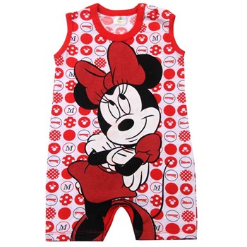 Minnie Mouse MN4386 Kız Tulum Kırmızı 6-9 Ay (68-74 Cm) 33444032