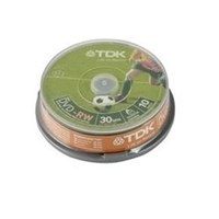 TDK DVD-RW Mini 1.4GB-30dk 10'lu Cakebox S98362