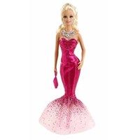 Barbie Büyüleyici Pembe Elbisesi Kuyruklu Elbise