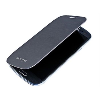 Microsonic Delux Kapaklı Kılıf Samsung Galaxy S3 I9300 Siyah