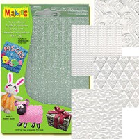 Makin's Clay Texture Sheets Doku Kalıpları 4'lü Set E THT38005