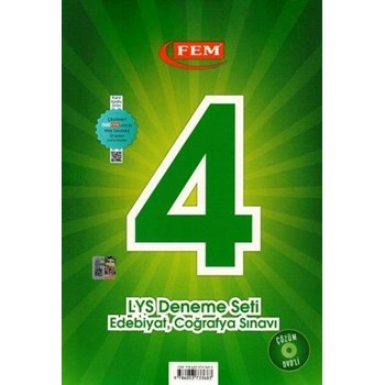 Fem LYS 4 Edebiyat Coğrafya Deneme Seti 4 Çözüm DVD'li Deneme (ISBN: 9786053733683)