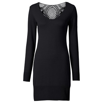 BODYFLIRT boutique Örgü elbise - Siyah 24487088
