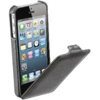 Flap iPhone 5 Deri Kılıf Siyah