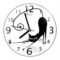 iF Clock Kedi Duvar Saati (W32)