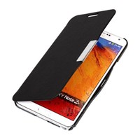 Microsonic Magnetic Ultra Thin Kapaklı Kılıf Samsung Galaxy Note3 N9000 Siyah