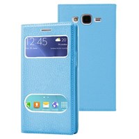 Microsonic Samsung Galaxy J7 Kılıf Dual View Gizli Mıknatıslı Mavi 33123927