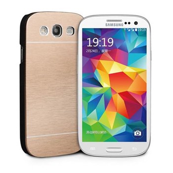 Microsonic Samsung Galaxy S3 Kılıf Hybrid Metal Gold