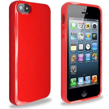 Microsonic Glossy Soft Kılıf Iphone 5& 5s Kırmızı