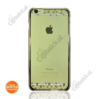 iPhone 6 Swarovski Taşlı Bordür Desenli Redlife Arka Kapak