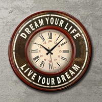 Frank Ray Dream Your Life Duvar Saati 60x60 cm 29999250