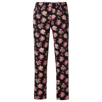 John Baner Jeanswear Çiçek Baskılı Skinny Pantolon, Bd. 116-170 - Siyah 30067302