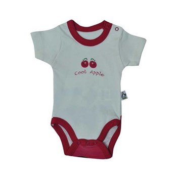 Babycool 2207 Elma Baskılı Kısakol Body Krem-Kırmızı 6-9 Ay (68-74 Cm) 33320741