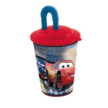 Sunman 3D Pipetli Kapak Bardak Cars 32601018