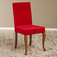 Sanal Mobilya Simay Demonte Sandalye Ceviz Kırmızı V-234 30251107