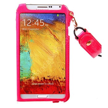 Meidu Galaxy Note 3 Tam Pencereli Kırmızı Kılıf MGSKPQMNYZ2
