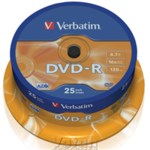 Verbatim Dvd-r 16x 4 7gb 25'li Cake Box 43522