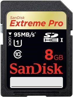 Sandisk 8 Gb Extreme Pro Hafıza Kartı 300X Uhs-1 95 Mb/S