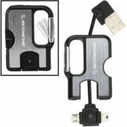 Scosche Clipsync Mini & Micro USB Şarj Cihazı (Siyah) Ve Senkronizasyon K