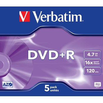 Verbatim 43497 Dvd+R Azo Matg. 4.7gb.16x 5 Lı Jewel Case 24994032