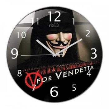 iF Clock V For Vendetta Duvar Saati (R8)