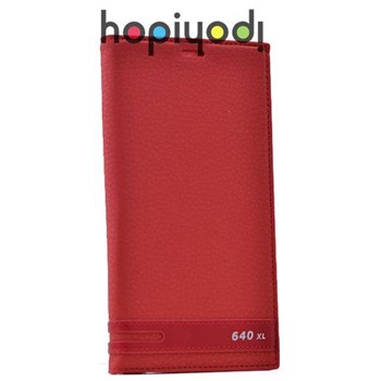 Microsoft Lumia 640 Xl Kılıf Elite Kapaklı Mıknatıslı Kırmızı