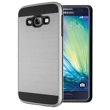 Microsonic Samsung Galaxy A7 Kılıf Slim Heavy Duty Gümüş CS300-SHD-GLX-A7-GMS