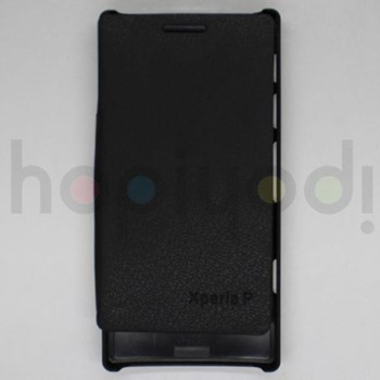 Sony Xperia P LT22i Kılıf Flip Cover Siyah