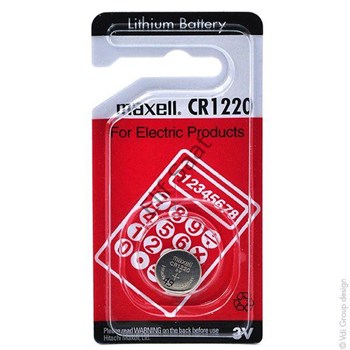 Maxell Cr1220 3V Lithium Pil 28933752