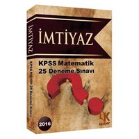 İmtiyaz KPSS Matematik 25 Deneme Sınavı Kariyer Meslek Yayıncılık 2016 (ISBN: 221212121113)