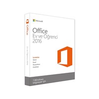 Microsoft Office Ev Ve Öğrenci 2016 - 1 Windows Bilgisayar İçin
