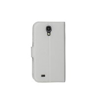 Matraş Galaxy S4 Stand Kartlıklı Cüzdan Kılıf Beyaz Çuval