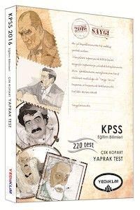 KPSS Eğitim Bilimleri Çek Kopart Yaprak Test Yediiklim Yayınları 2016 (ISBN: 9786059264211)