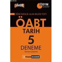 KPSS ÖABT Tarih Tamamı Çözümlü 5 Deneme 2014 (ISBN: 9786053647652)