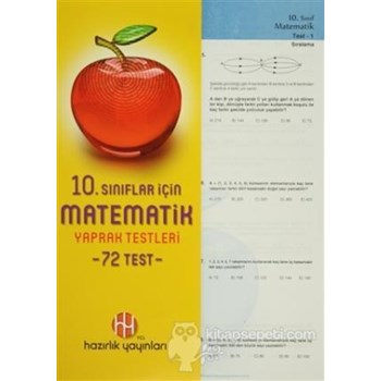 10. Sınıflar İçin Matematik Yaprak Testleri (35 Test) - Kolektif 9786055379735