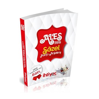 İhtiyaç 2015 ALES Sözel Konu Anlatım Kitabı (ISBN:9786051308371)