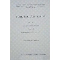 Türk İnkılabı Tarihi (Cilt 3-Kısım 1) (ISBN: 9789751603285)