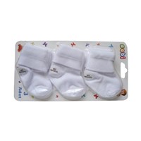 Sebi Bebe 120 3lü Bebek Çorabı Çemberli Beyaz 31638031